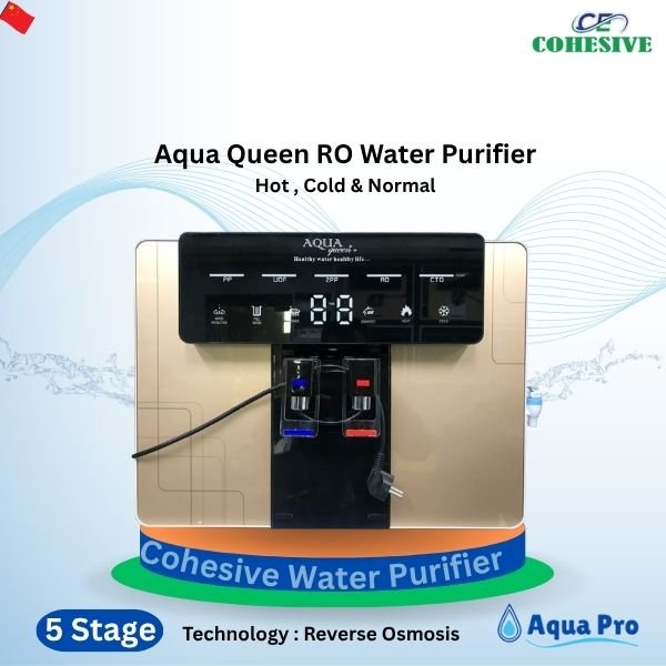 Aqua Queen Hot Cold Normal RO Water Purifier ((Golden)).