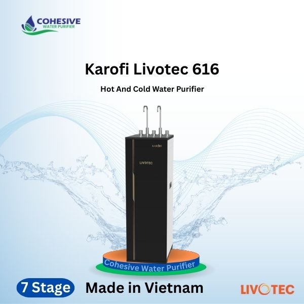 Karofi hot and cold Livotec 616 water purifier.