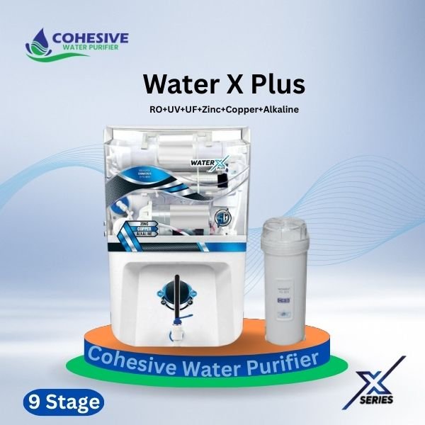Water X Plus (White) Water Purifier-RO+UV+UF+Zinc+Copper+Alkaline-Capacity-100.GPD